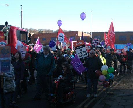 Public Sector Strike Luton March