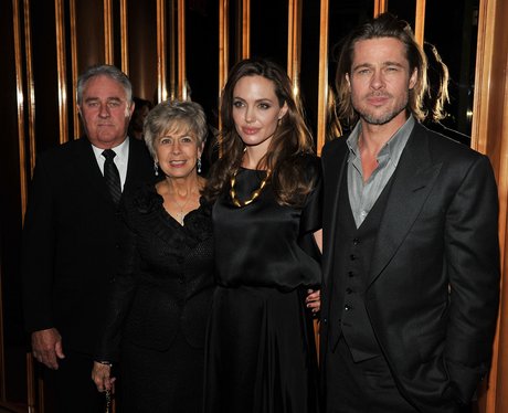 Brad Pitt with his parents and Angelina Jolie - Changing Styles: Brad ...