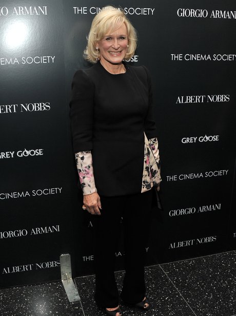 Glenn Close arrives at a screening