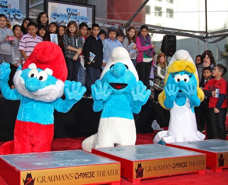 The Smurfs Hand and Footprint Ceremony