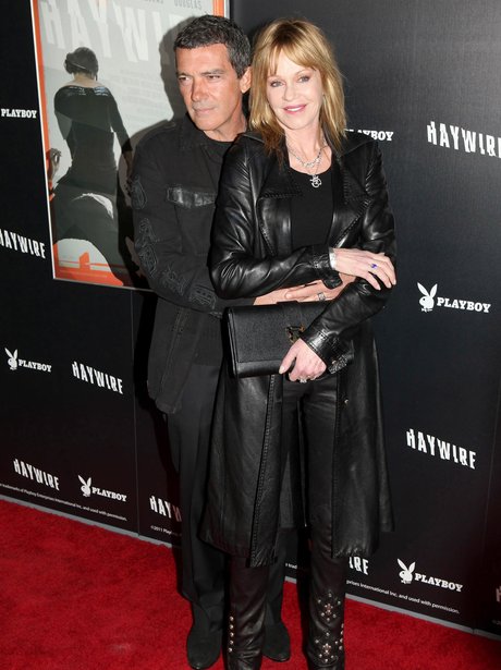 Antonio Banderas and Melanie Griffith on the red carpet