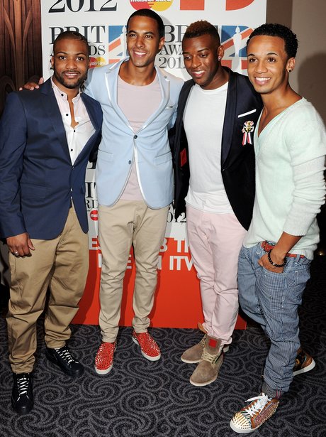 JLS attend the BRIT Awards 2012 nominations