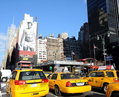 David Beckham stops traffic in New York