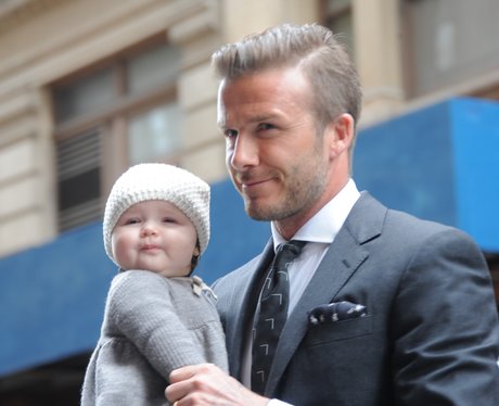 David Beckham and Harper