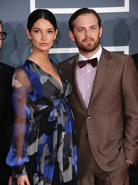 Lily Aldridge and Caleb Followill at the Grammy Aw