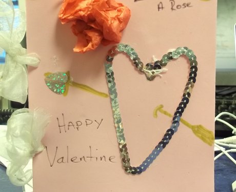 Martins Valentines Card he has made for his wife.