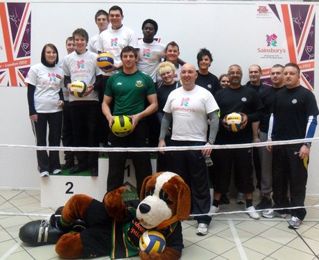 The Paralympic Sitting Volleyball event at the Gro
