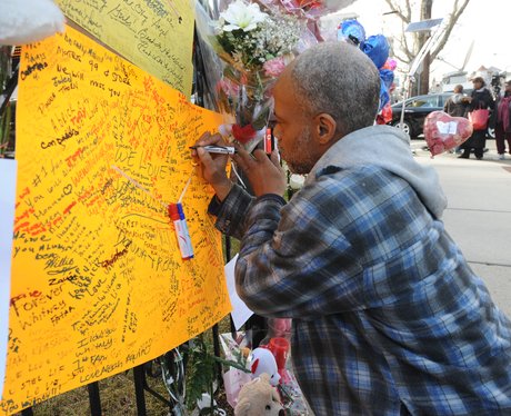 Fans pay tribute to the late Whitney Houston