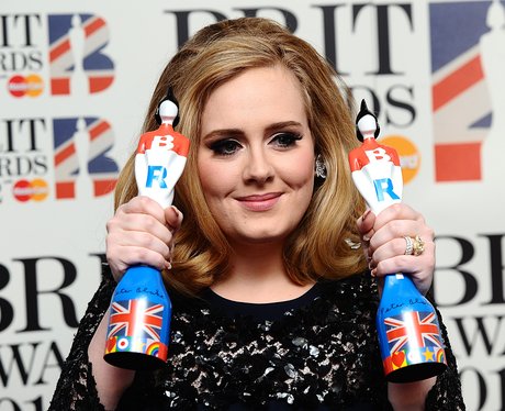 Adele at the BRIT Awards 2012