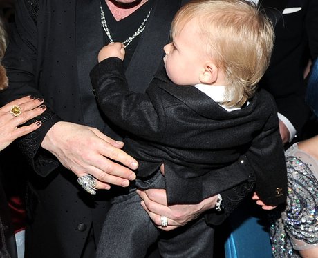 Elton John holding son Zachary
