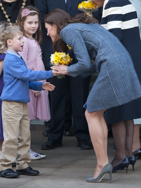 Kate Middleton Visits Fortnum & Mason - Heart