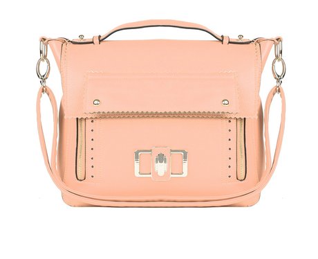 powder pink handbag