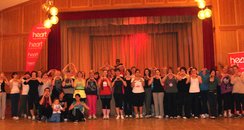 Heart hijacks Claire's Zumba class in Wrexham