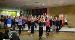 Heart Hijacks Suzie's zumba in Oswestry