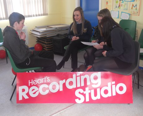 Heart's Mobile Studio Tour arrives at Ysgol Gyfun