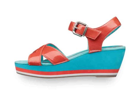 multi coloured wedges