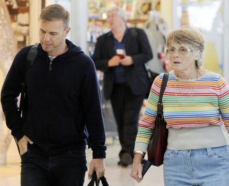 Gary Barlow with his mother Marjorie