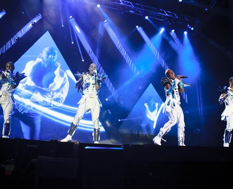 JLS perform live on tour