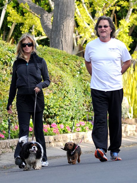 Goldie Hawn and Kurt Russell