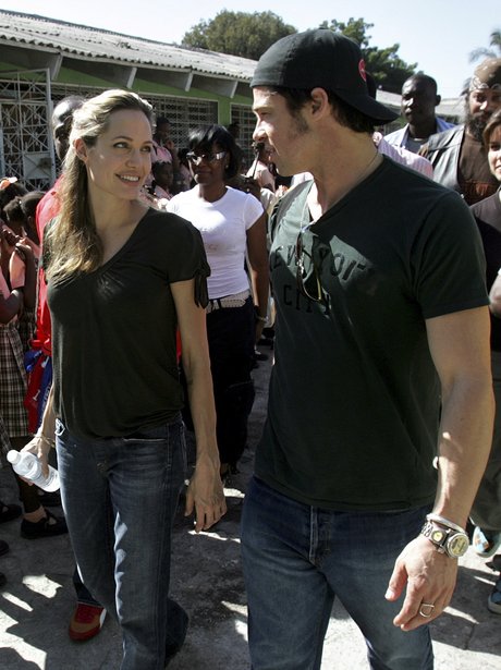 Brad and Angelina in Haiti
