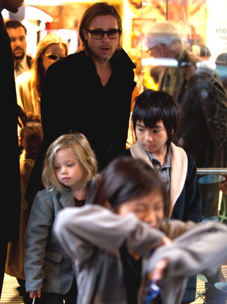 Brad Pitt and children