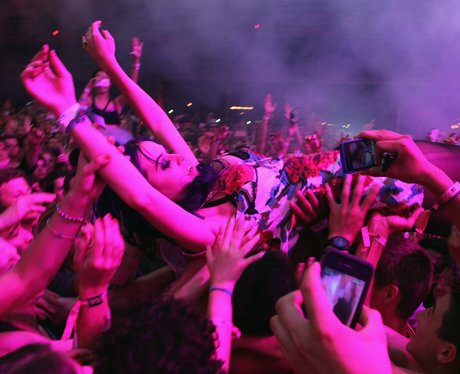 Katy Perry crowd surfing