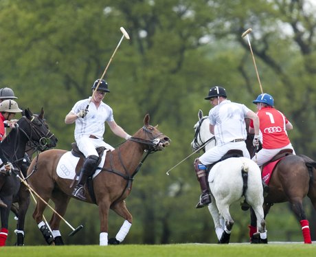 Prince William and Harry play polo