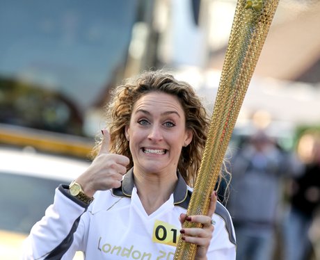 Amy carries the flame