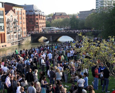 Crowd in Castle Park