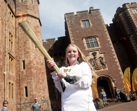 Olympic Torch at Dunster Castle