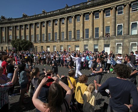 Olympic Torch at Royal Crescent