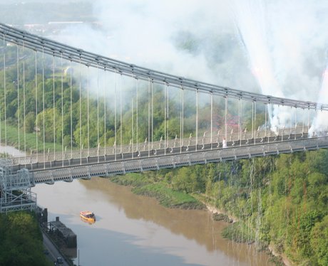Olympic Torch over Avon Gorge