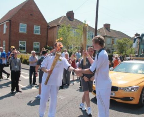 olympic torch trowbridge