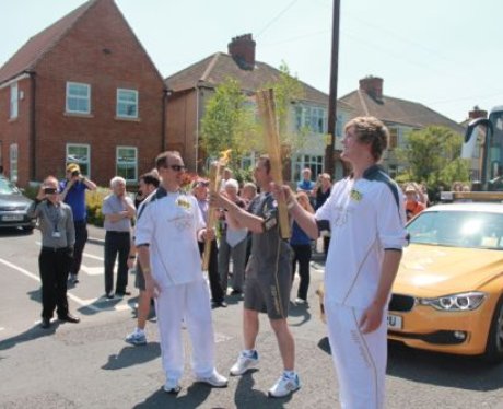 olympic torch trowbridge