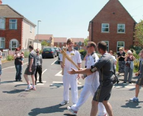 olympic torch trowbridge