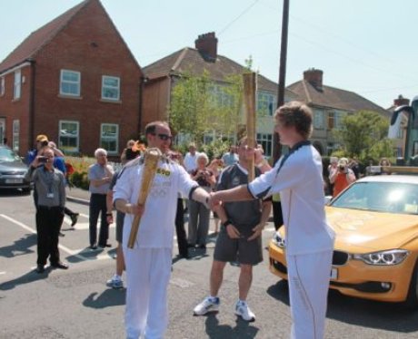 olympic torch trowbridge