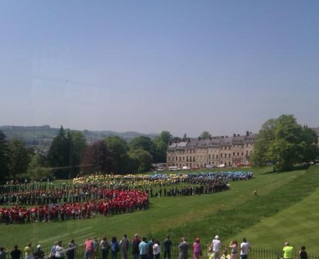 Visit Bath -Human Olympic Rings