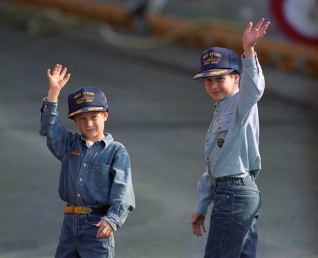 1991: Prince William and Prince Harry