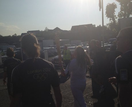 Olympic torch in Chester 