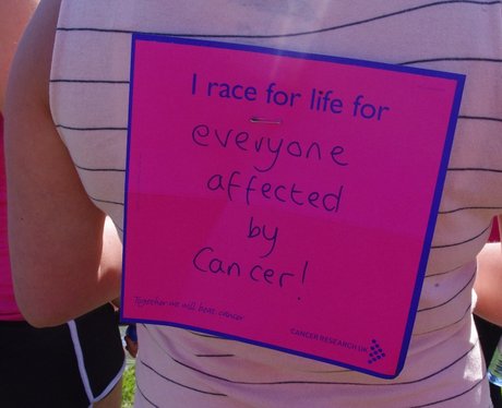 Race for Life telford messages