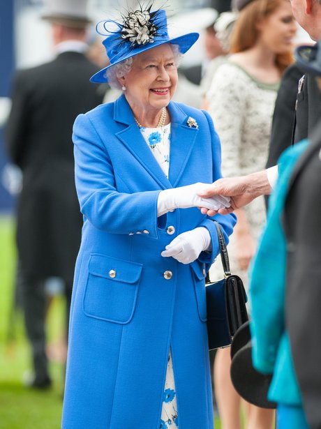 The Queen arrives at the Epsom Derby 