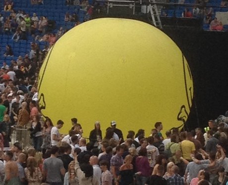 Giant ball on Pitch