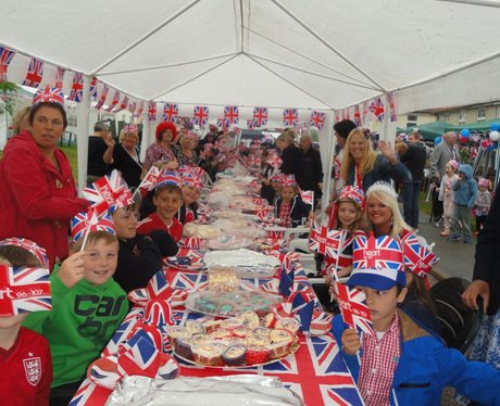 Jubilee party in Burgess Road, Aylesham