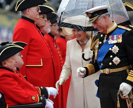 Prince Charles and Camilla greet Chelsea pensioners