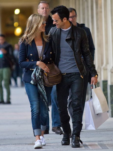 Jennifer Aniston and Justin Theroux in Paris