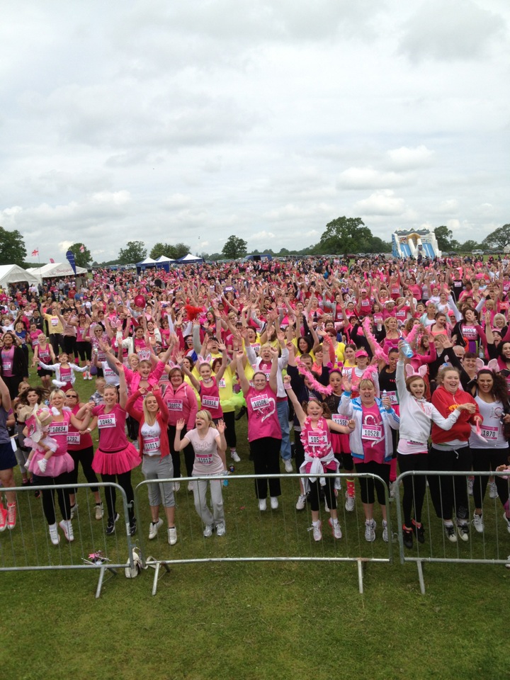 View from the Race for Life stage 