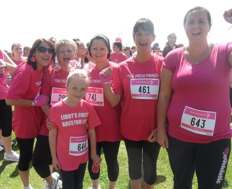 Folkestone Race For Life - Getting ready!