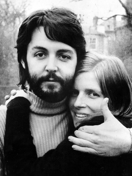 Paul McCartney with wife Linda