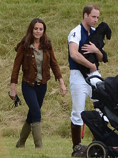 The Duke and Duchess of Cambridge with Dog Lupo