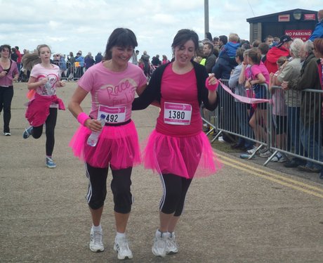 Herne Bay Race For Life - Crossing the finish line